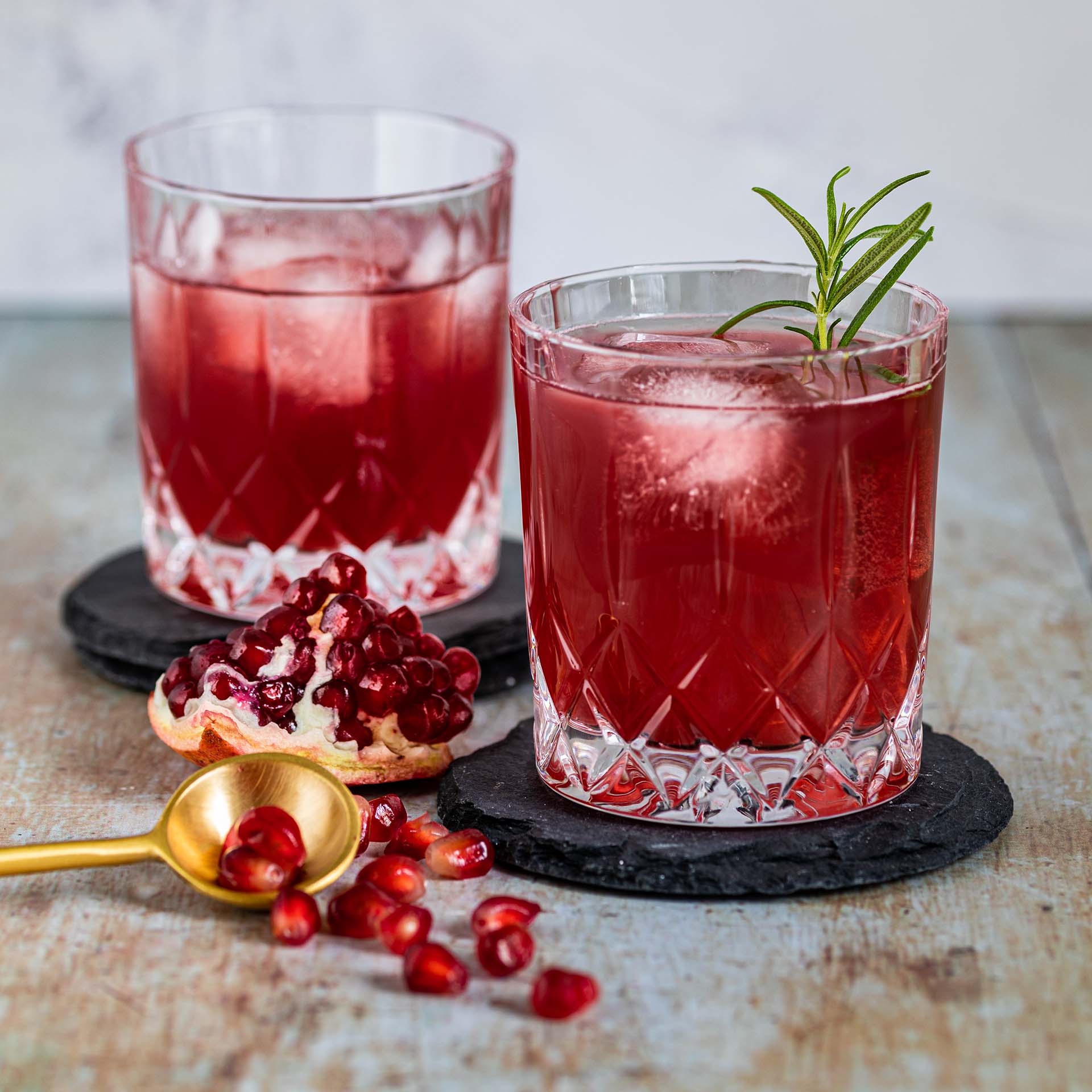 SteviaSweet Pomegranate shrub cocktail
